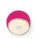 Gravy LED 4 inch Chrome with Matte Hot Pink Wall Sconce Wall Light, Plug-in